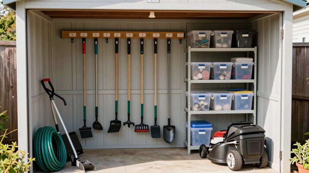 organize garden and seasonal items