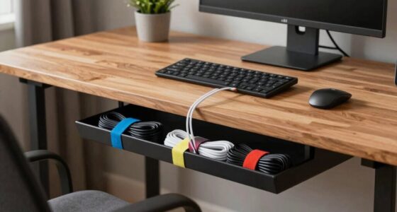 organize home office cables