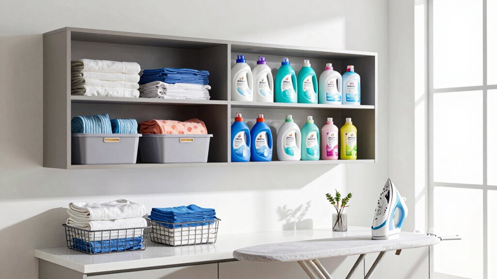 organize laundry supplies efficiently
