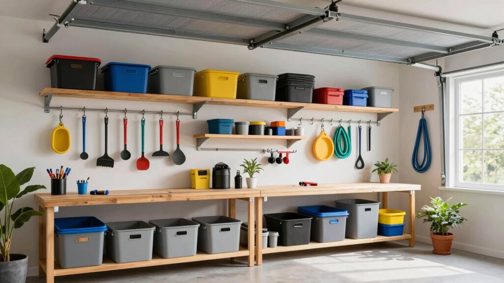 organize tools with shelves