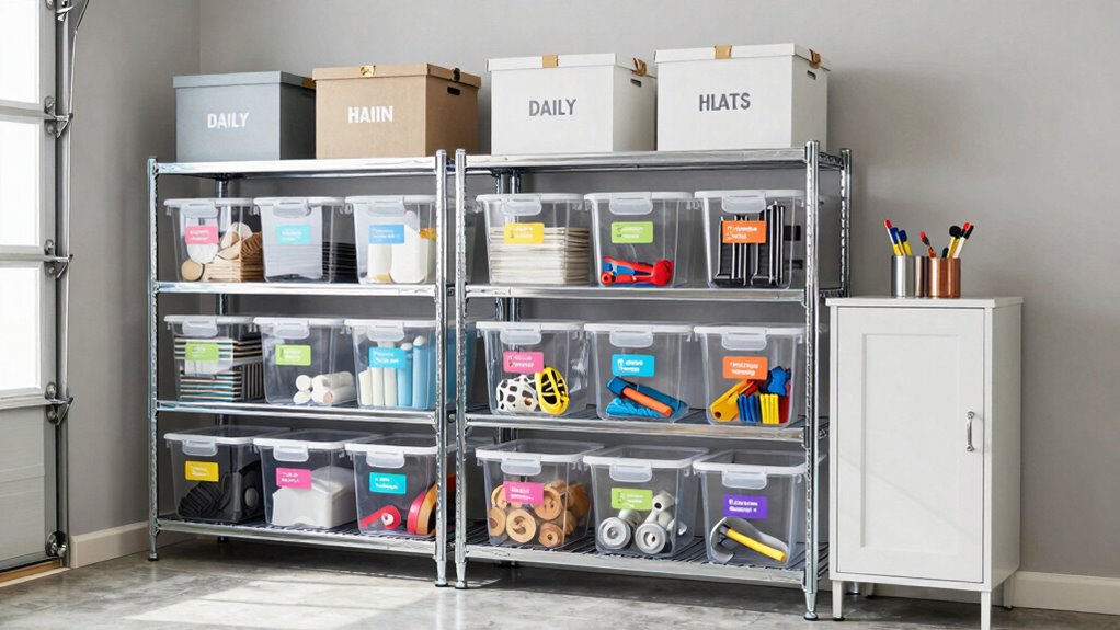 organize with labeled storage