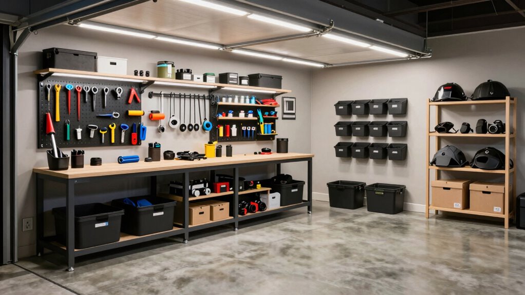 organized accessible garage storage