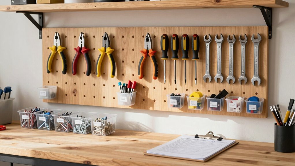 organized accessible labeled tools