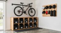 organized bike and gear storage