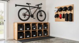 organized bike and gear storage