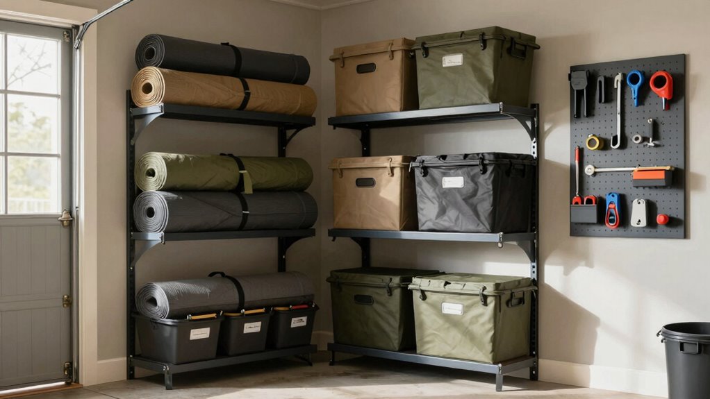 organized bulky item storage