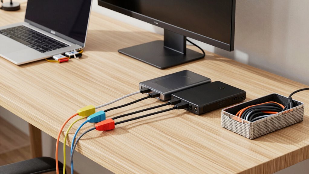 organized device cable management