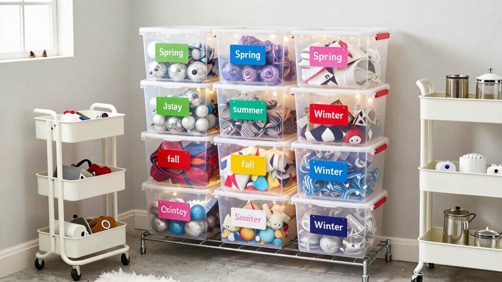 organized durable decoration labels