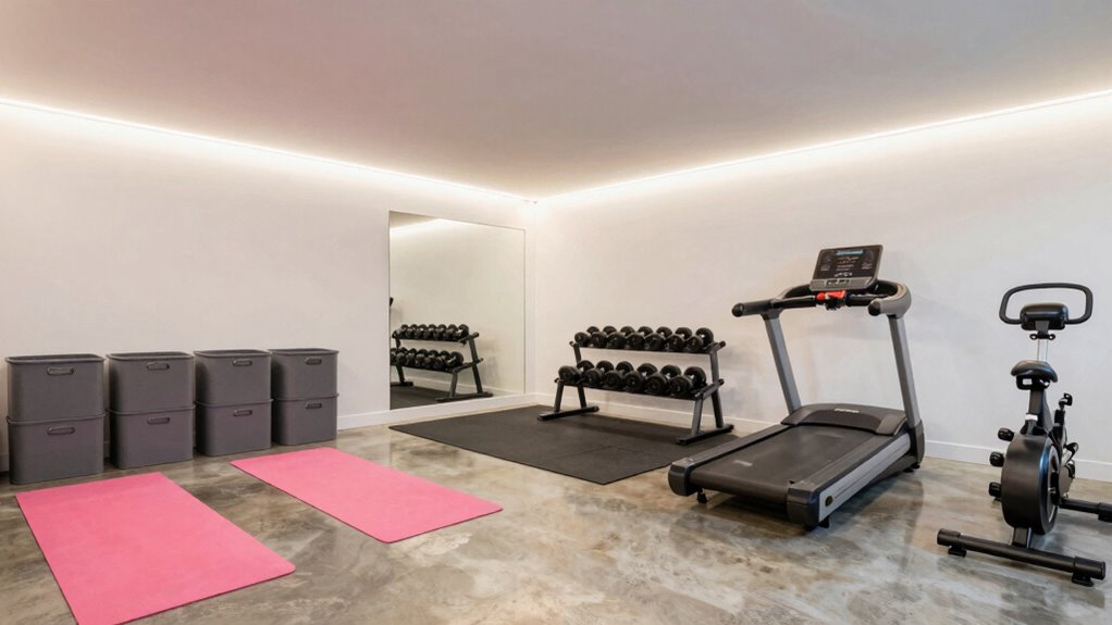 organized efficient gym zones