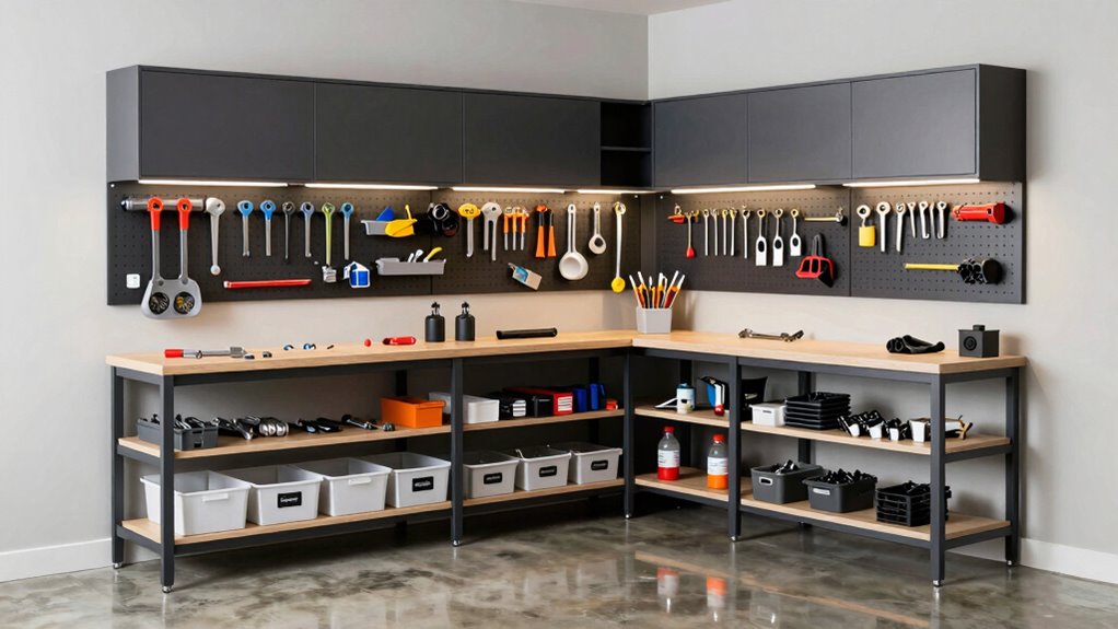 organized flexible workshop space