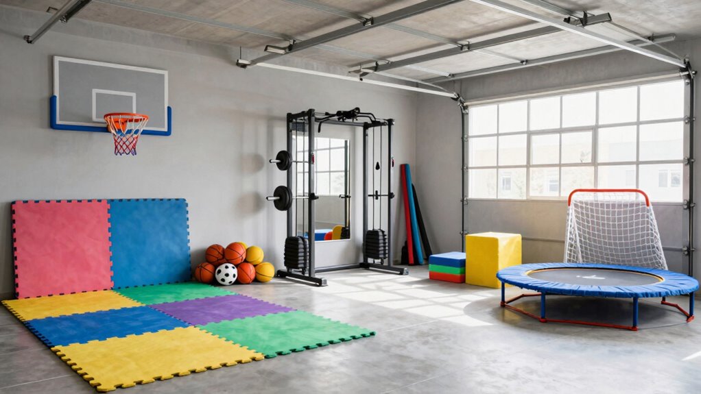 organized functional garage zones