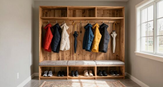 organized garage entry design