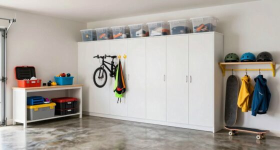 organized garage for families