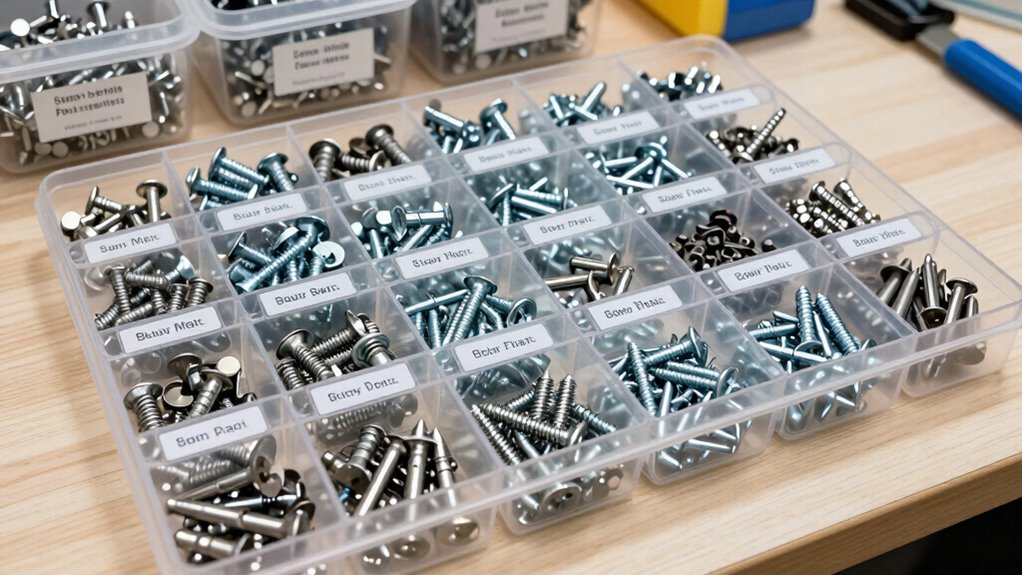 organized labeled color coded disposal