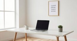 organized minimalist focused environment
