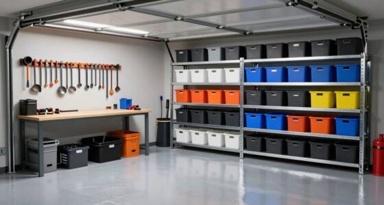 organized multi zone garage layout