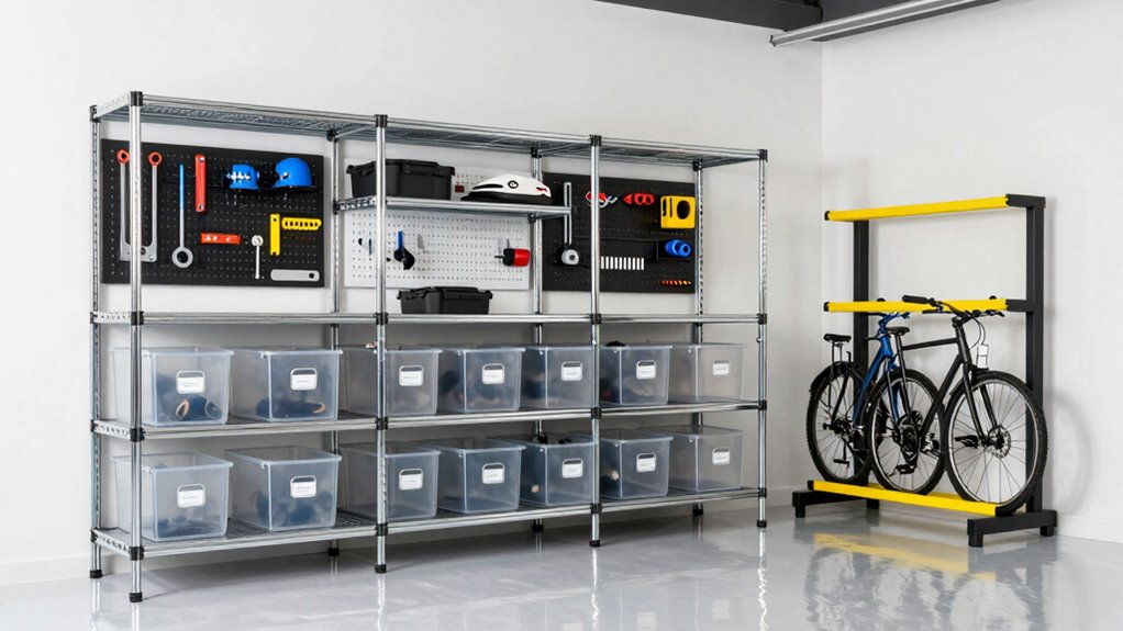 organized protected garage storage