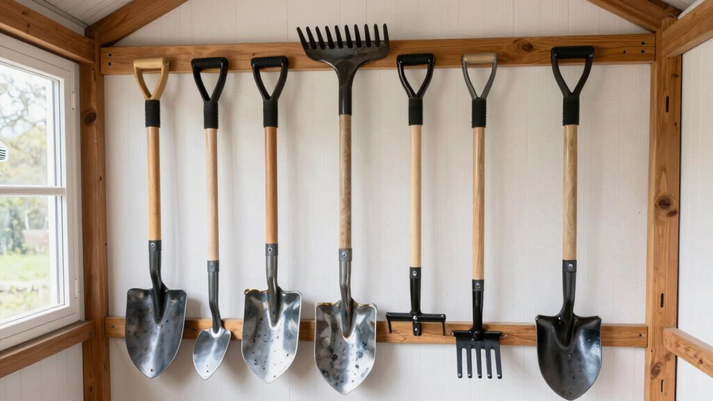 organized protected gardening storage