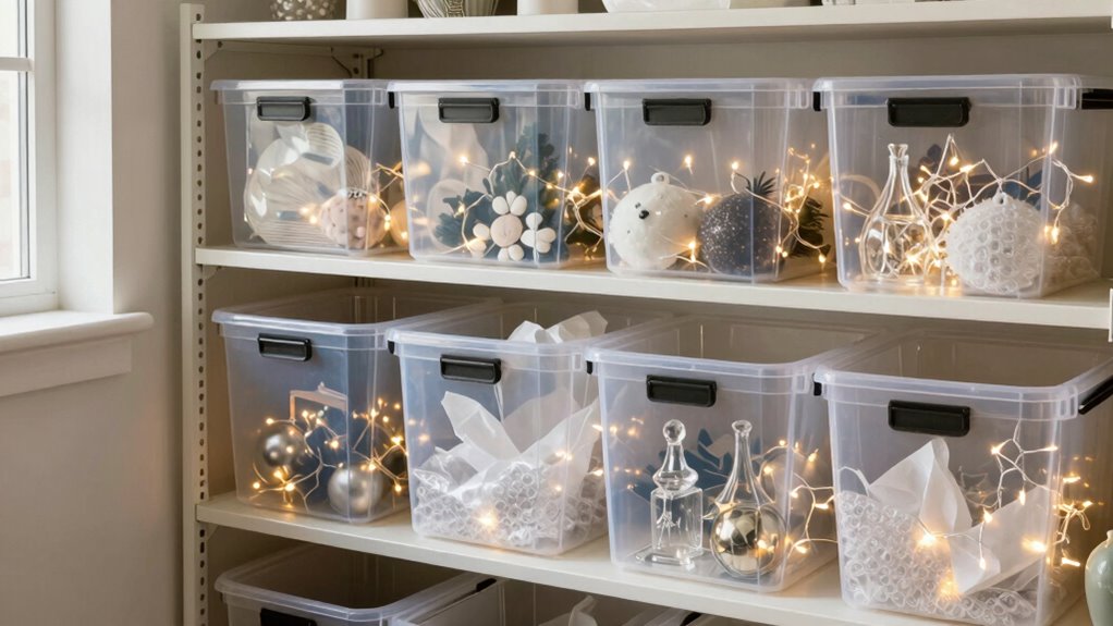organized protected holiday decorations