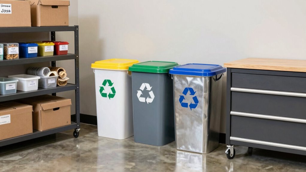 organized recycling storage system