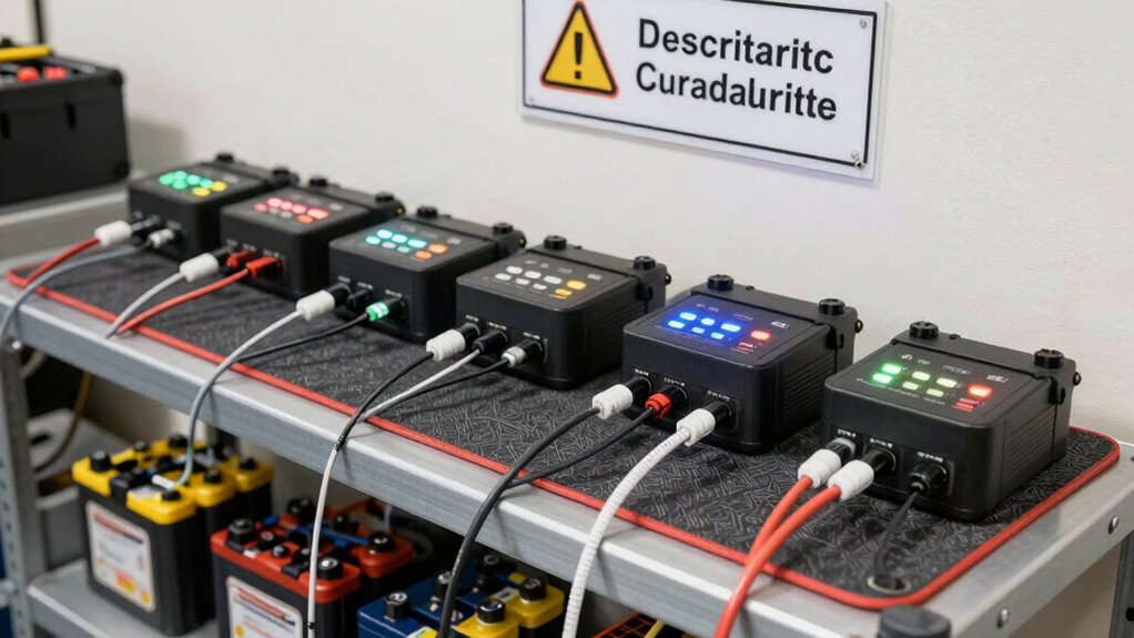 organized safe charging setup