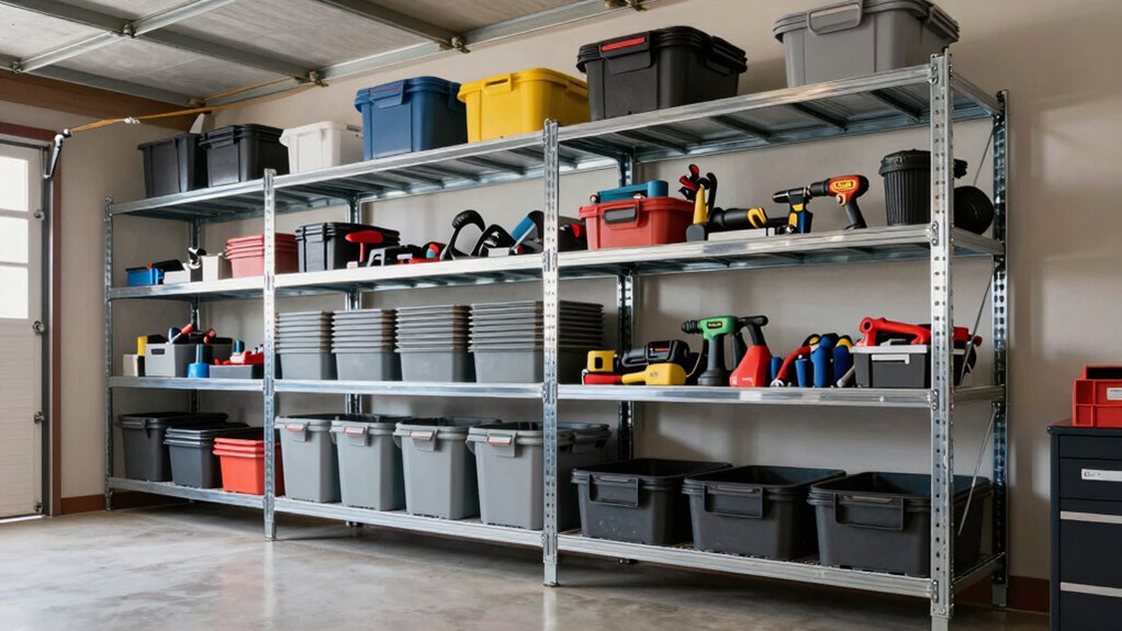 organized safe garage storage
