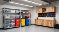 organized shared garage storage