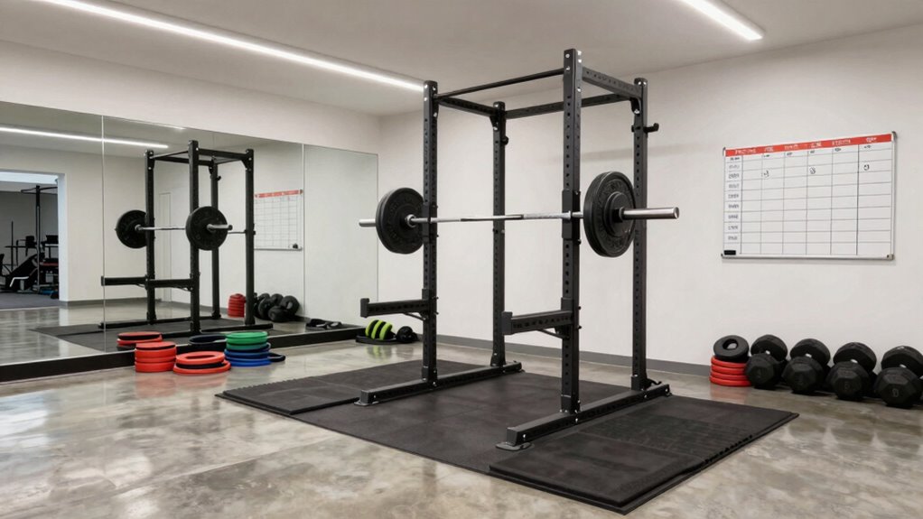 organized spacious workout zones