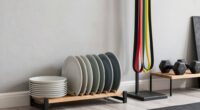 organized storage for fitness equipment