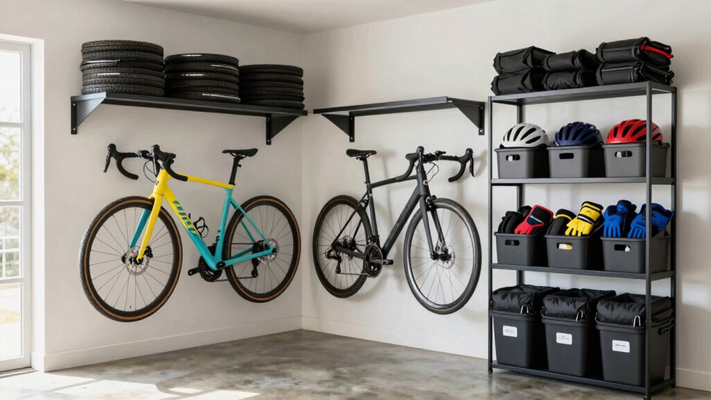 organized versatile bike storage