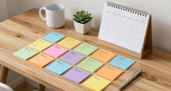 organized weekly chore plan