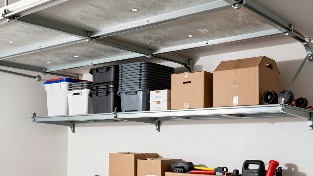 overloaded garage overhead storage