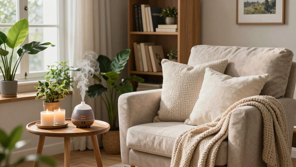 personalized calming retreat setup