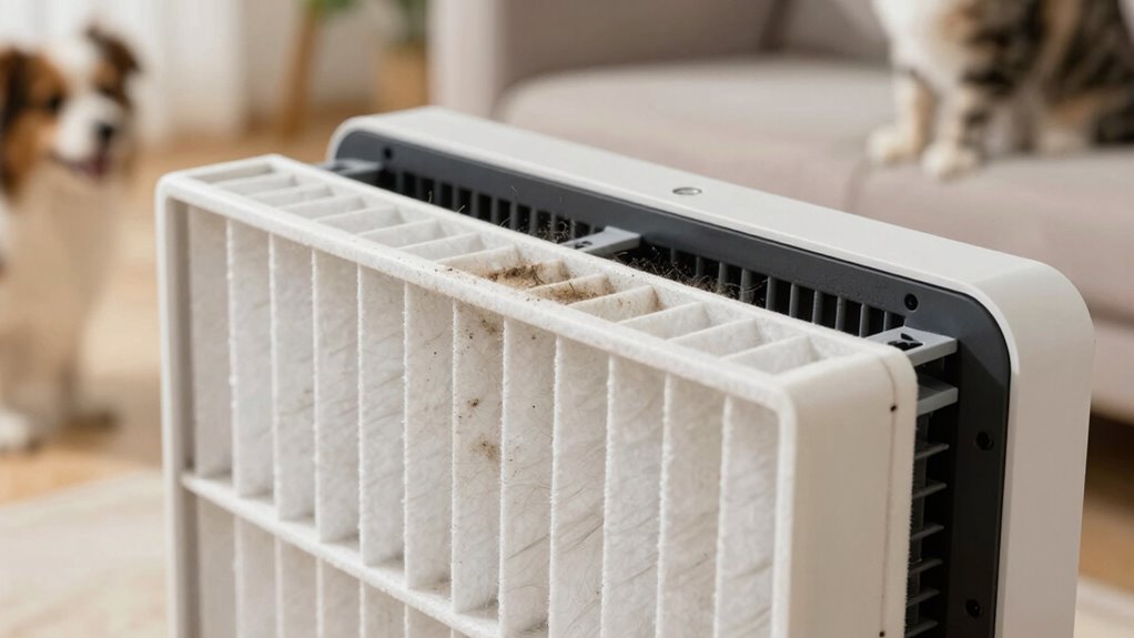 pet hair increases filter clogging