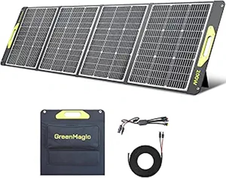 portable 200w solar panel