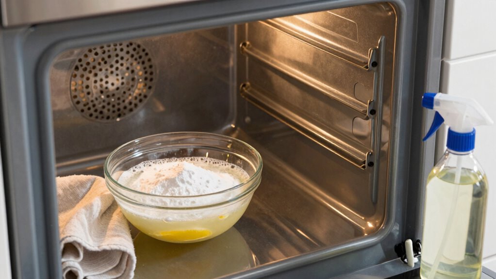 prepare oven safely first