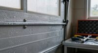 preventing garage door condensation