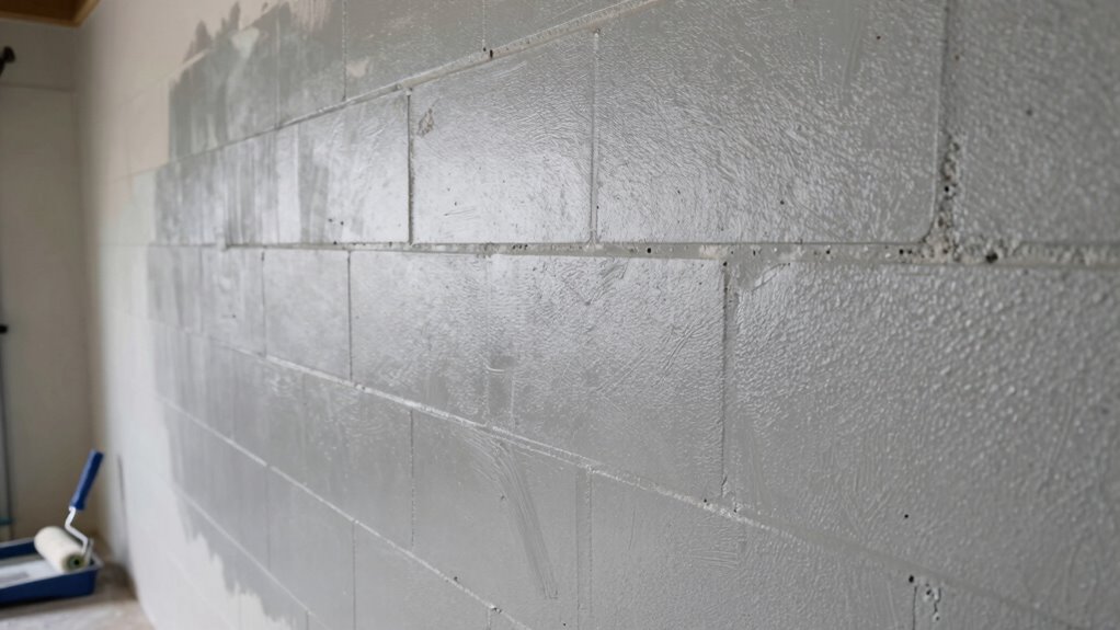priming garage walls first