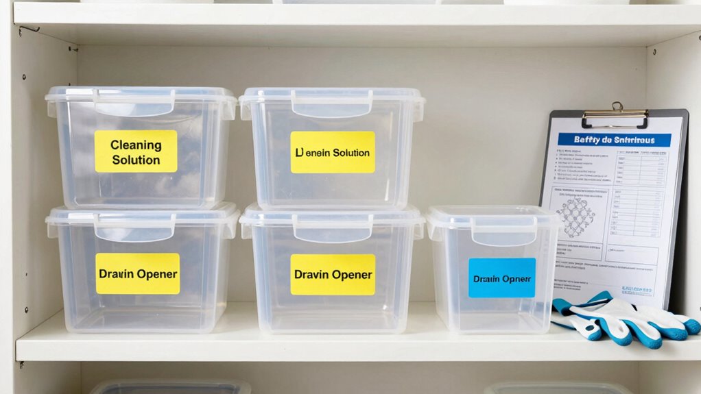 proper chemical storage labels