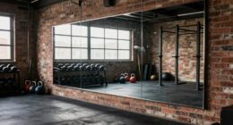 proper garage gym mirror installation