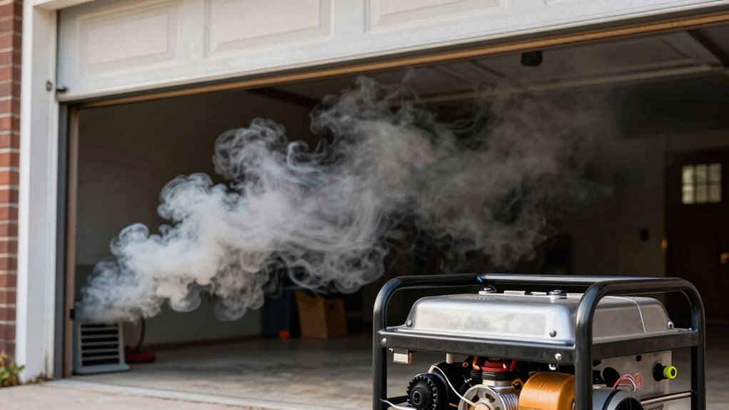 proper generator exhaust placement