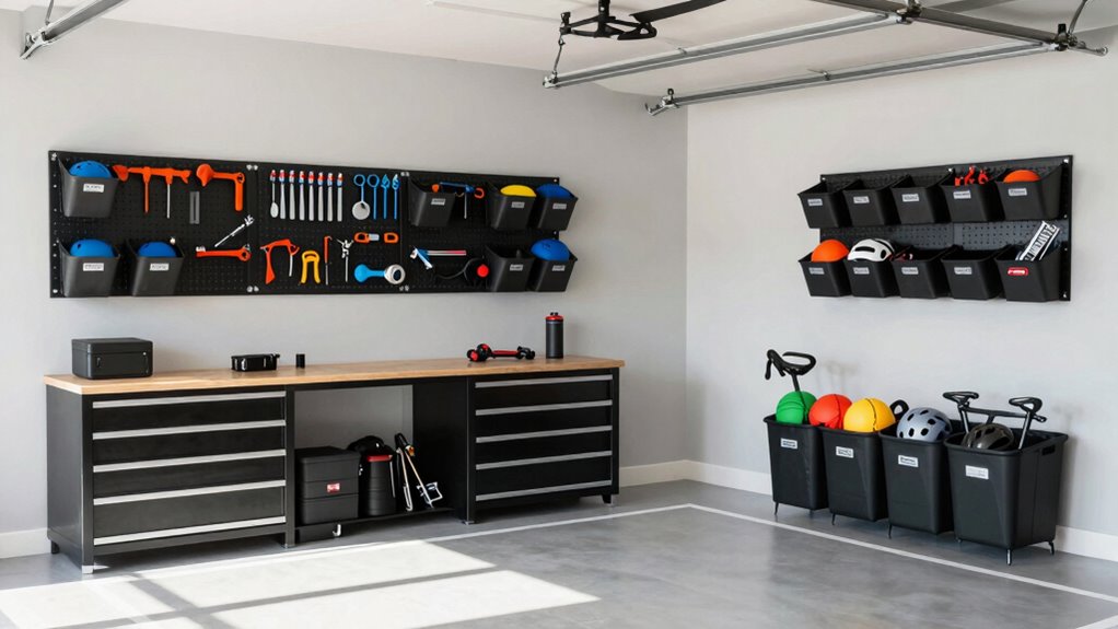 proper lighting and durable storage