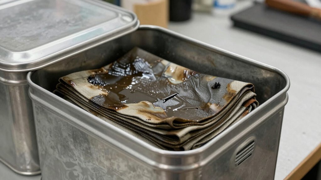 proper oily rag disposal