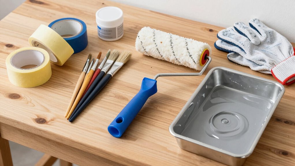 proper painting supplies and tools