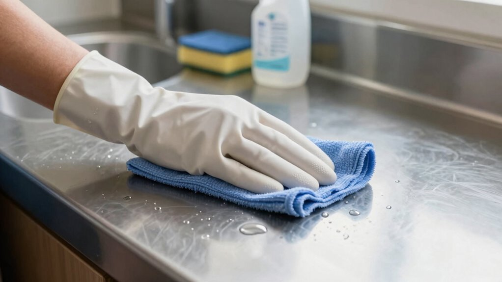 proper surface cleaning protocol