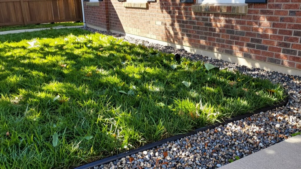 proper yard slope drainage