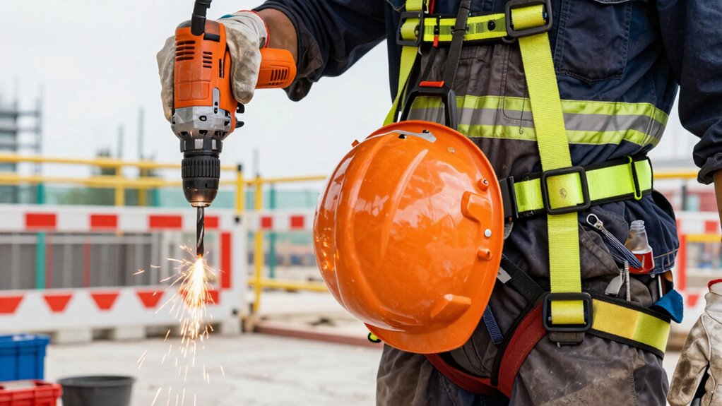 protective gear for flying tools