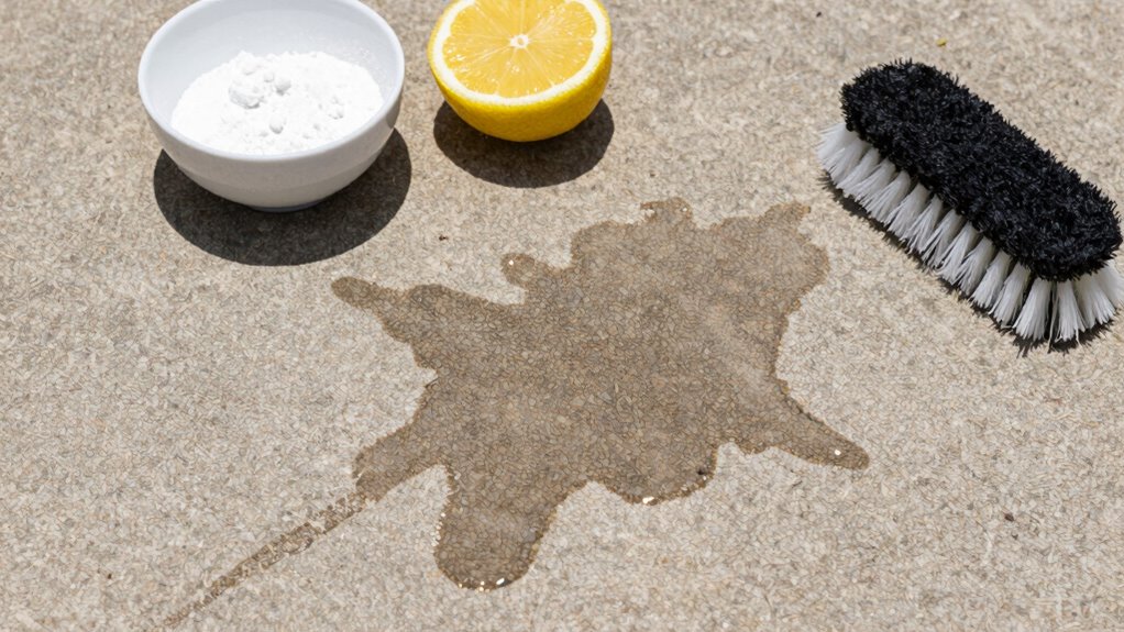 quick diy oil stain removal