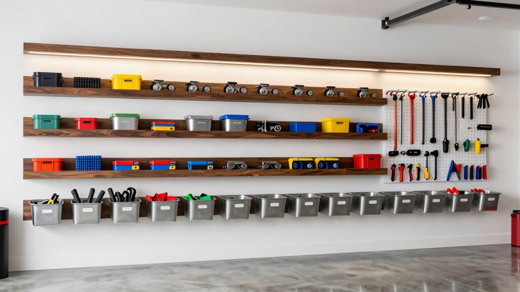 quick garage wall organization
