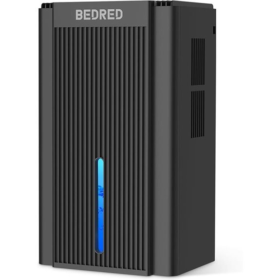 quiet 95oz dehumidifier with lights